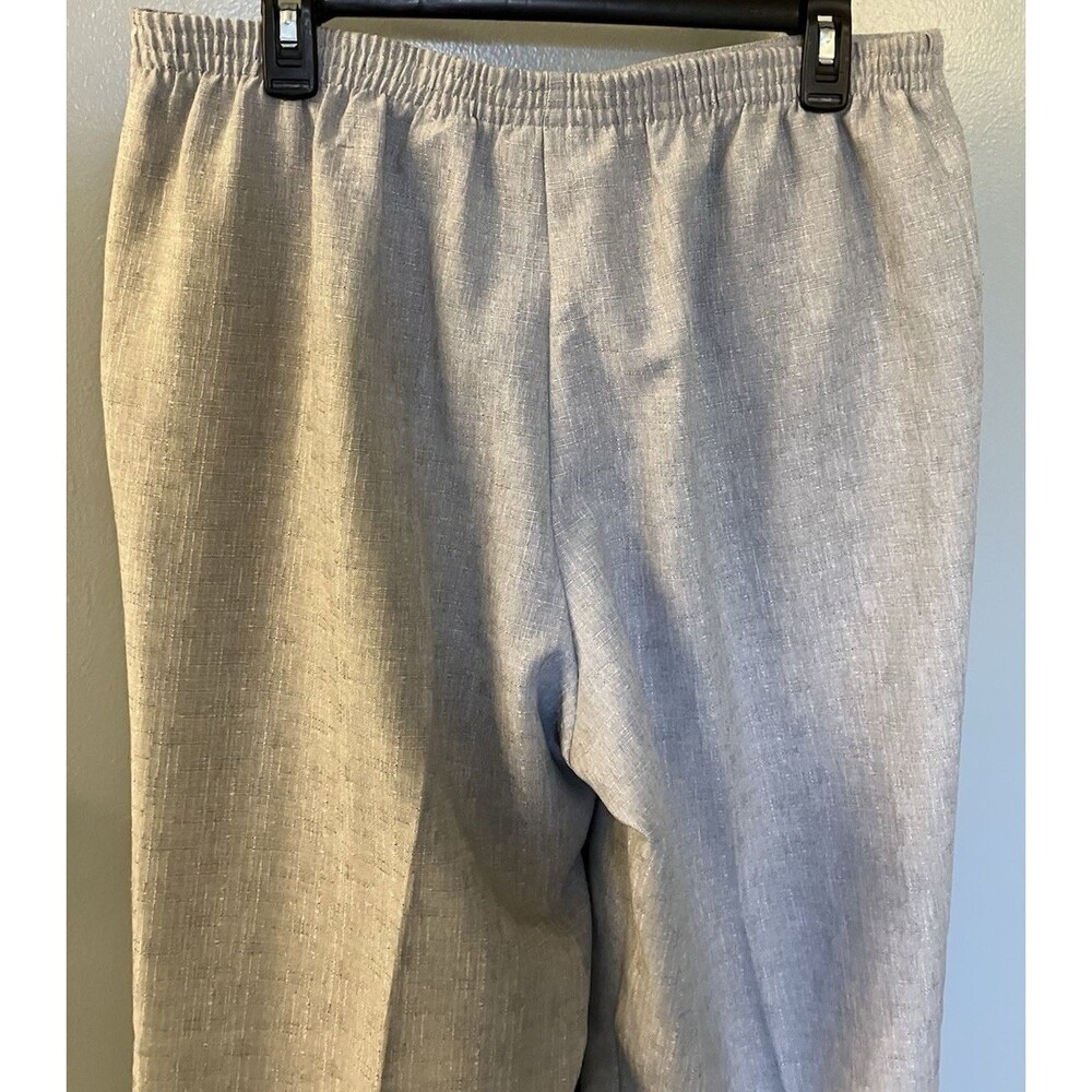 Alfred Dunner Dress Pants Womens Size 12 Gray Pockets Pull On Stretch Waist - Picture 5 of 6